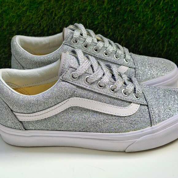 Vans Glitter Old Skool Sneaker Sz 7 - Picture 2 of 9